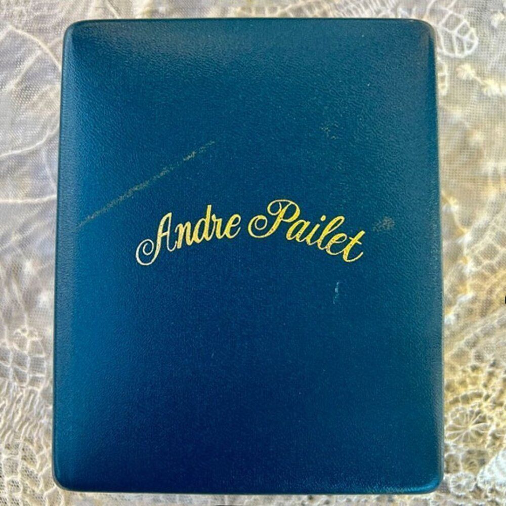 Andre Pailet 1970’s Vintage Hard Hinged Watch Box